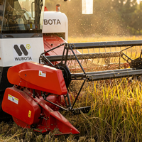 Nouvelle moissonneuse-batteuse automotrice professionnelle à chenilles en caoutchouc pour la récolte du riz et des céréales dans les rizières, à vendre