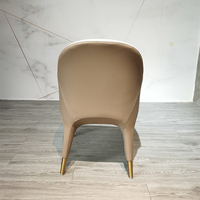 Chaise de salle à manger en velours noir Puruo, style restaurant, café, avec accoudoirs en cuir gris, pour salon