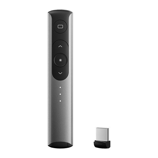 USB Rechargeable RF 2.4 GHz Presentation Remote Powerpoint Clicker Wireless Presenter Clicker Slide Advancer for Keynote/PC/PPT