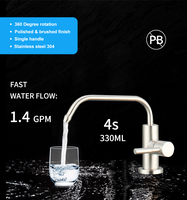Robinet purificateur d'eau de cuisine à osmose inverse Type 7, filtre à eau en acier inoxydable 304, fonction eau froide, design élégant