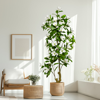 Vente en gros de magnolia en plastique certifié UV pour la maison, mariage, fête, décoration de jardin, anniversaire, aménagement paysager, feuillage durable