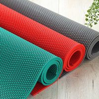 Tapis de sol en PVC HM à carreaux, en peluche, 6 mm, antidérapant, pour l'extérieur, tapis d'entrée, tailles et emballages personnalisés, fabrication OEM, camping-car