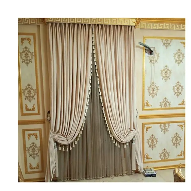 Fancy Texture Designs Luxury Door Window Velvet Curtains