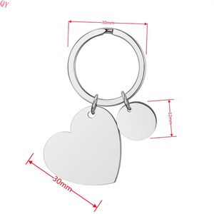 QQ Échantillon Gratuit Porte-clés Métalliques en Forme de Cœur Alliage Acier Inoxydable pour Sublimation avec Différentes Couleu - Product Image 2