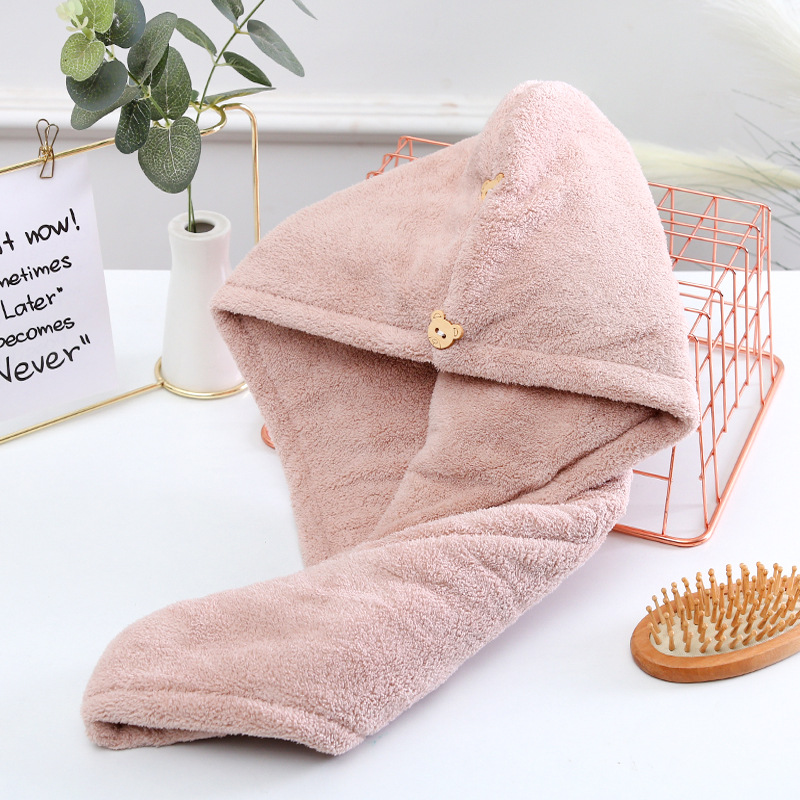 Bonnet sèche-cheveux double couche Coffee-2565cm