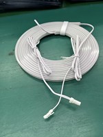 Bande LED néon flexible Micro 4x8mm IP67 Basse Tension 24V 3000K Blanc Chaud Connecteur Dupont Plug & Play pour Ambiance Placard/Étagère