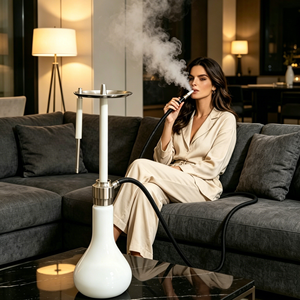 Chicha arabe nouveau design 3 couleurs portable LUCKA, ensemble chicha de luxe russe 64CM, stylo chicha en stock - Product Image 2