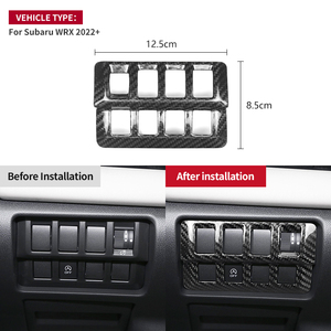 <span class=keywords><strong>Shasha</strong></span> accessoires en Fiber de carbone mode phares interrupteur panneau cadre en Fiber de carbone accessoires de voiture pour Subaru WRX 2022-2023 - Product Image 5
