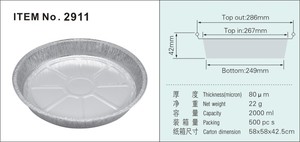 7inch dùng một lần chảo 8 inch nướng bánh khay 9 inch gói thực phẩm lá tròn nhôm lá Có Nắp - Product Image 6