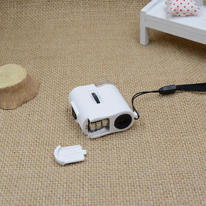 مكبر مجوهرات محمول صغير رقم 9592 أبيض اللون بحجم 60x مع ضوء LED وأشعة فوق بنفسجية وحزام تعليق - Product Image 5