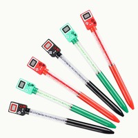 Stylo bille en plastique O&Q de luxe, tendance, promotionnel, avec logo personnalisé, motif animal, 0,7 mm, 19,2 cm, laminé, nouveauté pour enfants
