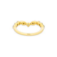 Bague diadème muses en argent sterling 925 or vermeil diamant