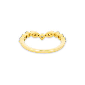 Anillo de <span class=keywords><strong>banda</strong></span> de tiara de musas de diamantes de oro vermeil de Plata de Ley 925 - Product Image 6
