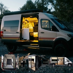 Sistemas de Conversión de <span class=keywords><strong>Camper</strong></span> Modular Deslizable para Furgonetas, Cubo Modular para Viajes de Nómadas Digitales - Product Image 1