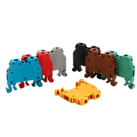 Bloc de bornes pour rail DIN MRK-4MM, connexion par vis, bornes électriques pour fils de 4 mm²