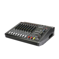 Console de mixage audio professionnelle 8 canaux avec amplificateur de puissance 2x350W, 16 effets numériques pour DJ, scène, concert, LIVE