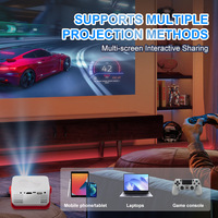 Proyector Portátil M60 para Uso Doméstico, 1080P de Alta Definición, Delgado, Proyección de Pantalla de Teléfono Móvil, WIFI