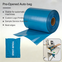 Alimentation à faible bruit Pre  Sacs en polyéthylène ouverts pour emballage complet  Sac automatique  Machine d'emballage avec options de épaisseur personnalisées
