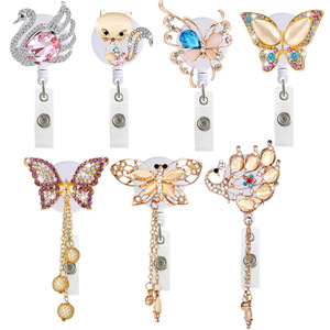Hebilla de fácil desenganche con diseño de búho de aleación, crisantemo, búho con pedrería, tortuga, abeja, mariposa, tortuga marina y elefante - Product Image 4