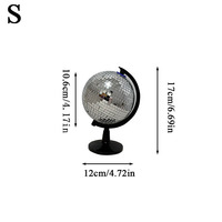 Globe disco décoratif de table, grande sphère miroir avec base, sculpture décorative moderne pour la maison, le bureau ou les fêtes