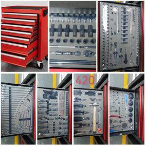 Table mobile d'atelier de réparation automobile robuste, type tiroir, 7 tiroirs, armoire à outils, boîte à outils avec support OEM et ODM - Product Image 3