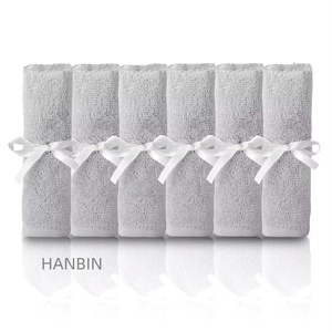 Lingettes pour bébé en <span class=keywords><strong>coton</strong></span> biologique avec logo personnalisé, 10"x10", douces, en bambou et <span class=keywords><strong>coton</strong></span>, serviettes pour le visage, éponges, lingettes multi-usages réutilisables, serviette pour le visage - Product Image 3