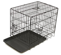 Cage à chien en métal pliable de grande taille empilable en gros 48'' Cage à chien en métal Kennels
