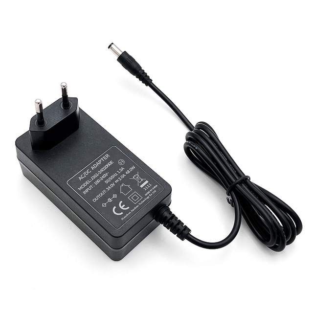 12v 24 Volt 36v 48v 60v 42v 5v 6v 7v 8v 9v 10v 14v 15v 16v 17v 18v 19v 20v 25v Power Supply Ac Dc 24V 2A Power Adapter