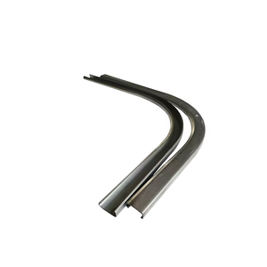 Rails droits incurvés en acier galvanisé industriel moderne de 3 pouces Accessoires de quincaillerie pour portes de <span class=keywords><strong>garage</strong></span> durables 1 an en usine directe - Product Image 2
