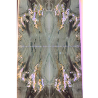 Applique en quartz violet naturel de couleur vitre, style exotique, pour arrière-éclairage LED, Design mural