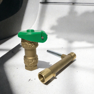 Robinet d'admission d'eau à raccord rapide en laiton avec couvercle pour arroseur à impact d'irrigation, usage agricole et de jardin - Product Image 3