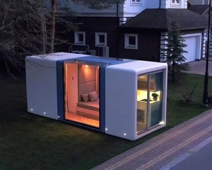 Intérieur Grand <span class=keywords><strong>Espace</strong></span> <span class=keywords><strong>4</strong></span> Places OEM Maisons Préfabriquées Personnaliser Insonorisé Conférence Cabine De Travail Acoustique Silence Jardin Bureau Pod - Product Image 4