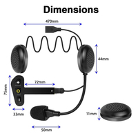 Système audio pour casque Bluetooth pour moto, casque sans fil avec microphone, réponse automatique aux appels, 35 heures d'autonomie