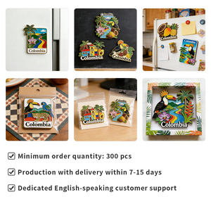 Aimant <span class=keywords><strong>de</strong></span> réfrigérateur en métal avec <span class=keywords><strong>l</strong></span>'image <span class=keywords><strong>de</strong></span> Bogota, Colombie, souvenir d'<span class=keywords><strong>Amérique</strong></span> <span class=keywords><strong>du</strong></span> <span class=keywords><strong>Sud</strong></span>, en alliage <span class=keywords><strong>de</strong></span> zinc, prix d'usine en gros - Product Image 6