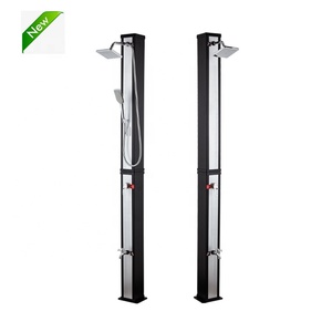 Nouveau design tétragonal couleur argent 40L <span class=keywords><strong>piscine</strong></span> de jardin <span class=keywords><strong>douche</strong></span> extérieure solaire ensoleillée avec douchette <span class=keywords><strong>pour</strong></span> <span class=keywords><strong>piscine</strong></span> <span class=keywords><strong>pour</strong></span> jardin - Product Image 1