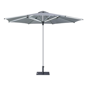 Parasol manuel extérieur moderne en aluminium, étanche et anti-UV, de 2,7 m, avec mât de 40 mm de diamètre, pour usage hôtelier DC-UP-221 - Product Image 2