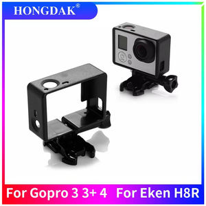 Support de fixation Hongdak pour <span class=keywords><strong>GoPro</strong></span> Hero, cadre de protection noir, boîtier de caméra, accessoires pour caméra d'action - Product Image 5