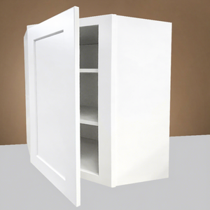 Upgrading Kitchen Cabinets Affordable Corner Cabinets for Sale <b>White</b> Spray Painting Wall Diagonal Corner Cabinet Made in Vietnam - Product Image 1