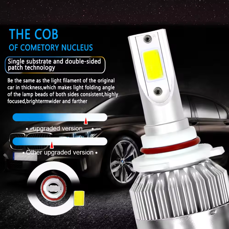 CAR-REFINE C6 36W 8000LM LED Headlight Bulbs, H1 H3 H7 H8 H9 H10 H11 880 881 9005 9006 High-Brightness Automotive Headlight Conversion Kit - View 2