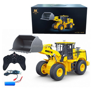 Huina 1552 1/16ème 11CH <span class=keywords><strong>RC</strong></span> Camion Chargeur de Chantier en Alliage Télécommandé Professionnel Modèle de Bulldozer en Métal Moulé Sous Pression avec Lumières et Son - Product Image 6