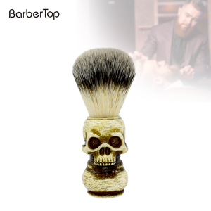 <span class=keywords><strong>Brosse</strong></span> de nettoyage de <span class=keywords><strong>barbe</strong></span> faciale <span class=keywords><strong>brosse</strong></span> de rasoir avec manche en bois crâne blaireau cheveux hommes blaireau - Product Image 2