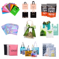 Les sacs à provisions en plastique de remerciement réutilisables pour les cadeaux, les fêtes et les magasins de détail acceptent la coutume