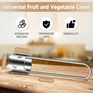 多機能フルーツ・野菜芯抜き器 ステンレス製フルーツ・リンゴ芯抜き器 キッチンガジェット用 - Product Image 2