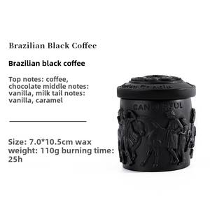 Bougies parfumées d'aromathérapie de soja en relief vintage Beaux pots de bougies en plâtre 25H Temps de combustion pour les mariages Saint Valentin - Product Image 4