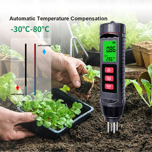 Kit de test de sol portable 3-en-1 avec capteur numérique automatique EC/Humidité/Température et écran LCD pour <span class=keywords><strong>laboratoire</strong></span>, vignobles, prairies, pâturages et cultures - Product Image 6