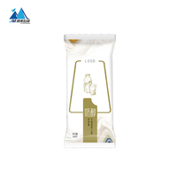 Sac rétractable en BOPP transparent givré de qualité alimentaire thermoscellable pour l'emballage de crème glacée à usage commercial