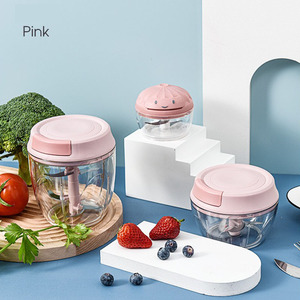 HYRI - Picadora de Alimentos Manual Multifuncional de 900 m, para Niños, Verduras, Frutas, <span class=keywords><strong>Mini</strong></span> Picadora de Alimentos - Product Image 6