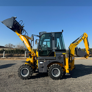 Núi nâng cao mới backhoe mini bánh xe tải MR15-10 1.0ton phía trước Xẻng lật CE phê duyệt Mini Digger backhoe loader - Product Image 4