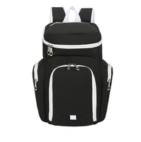Sac à dos de pom-pom girl noir avec strass scintillants pour filles de tous âges Sac imperméable avec logo