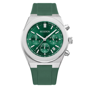 Reloj de pulsera de acero inoxidable para hombre, cuarzo, doble hora, cronógrafo, esfera luminosa, diseño personalizado, reloj de negocios. - Product Image 2